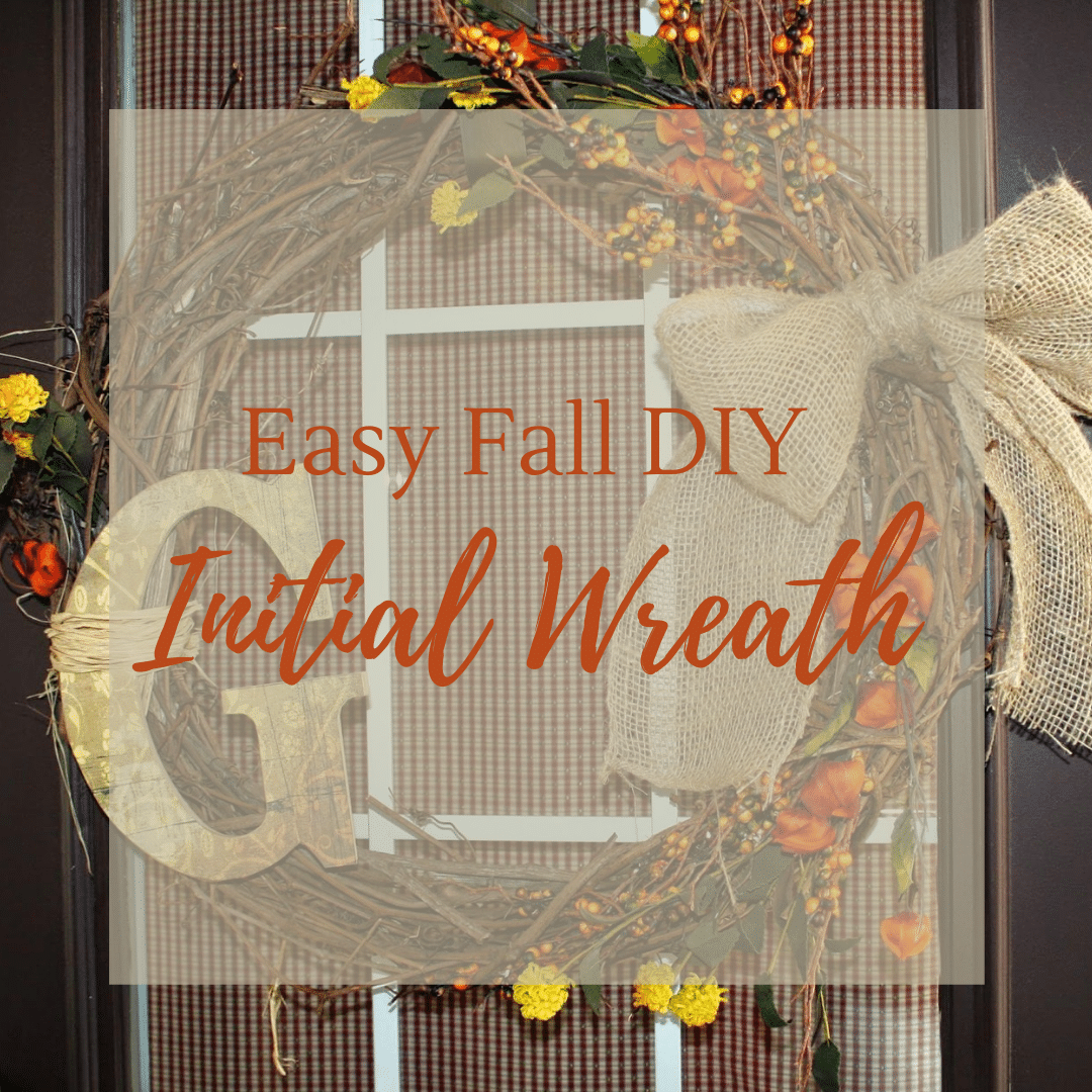 Easy Fall DIY Initial Wreath