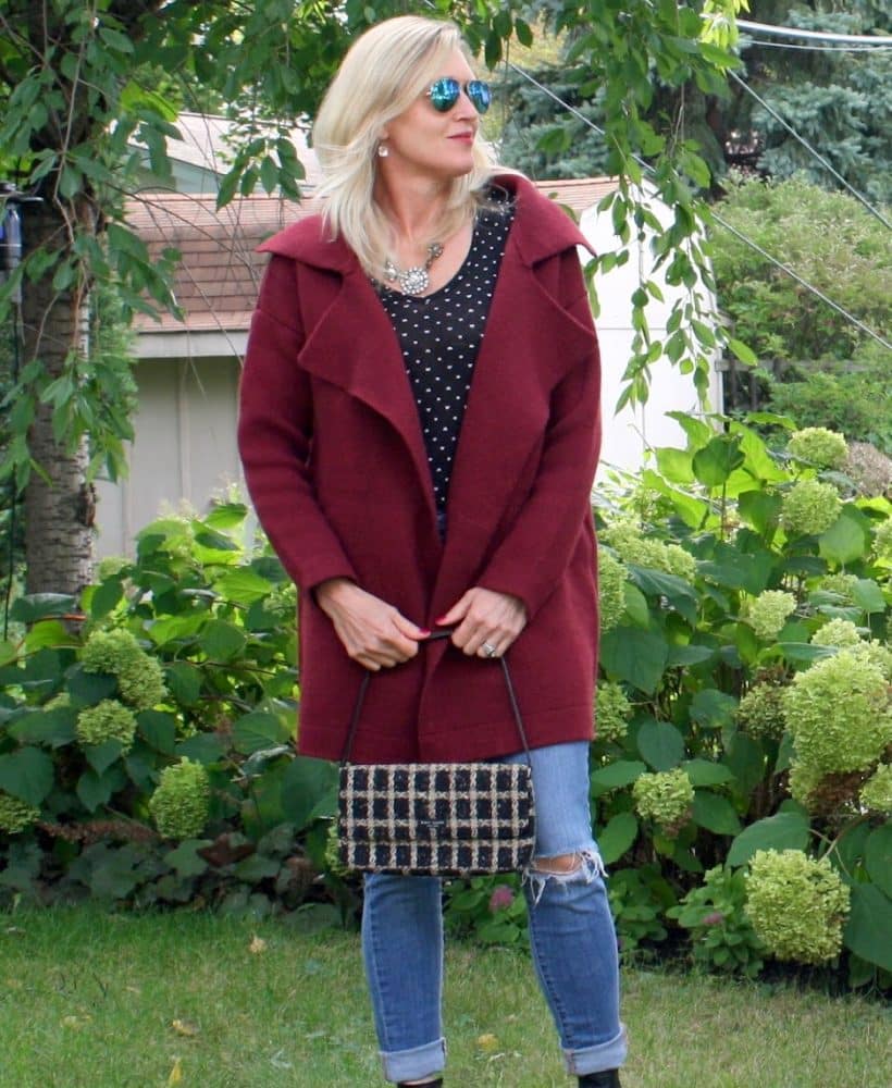 Wine Cardigan