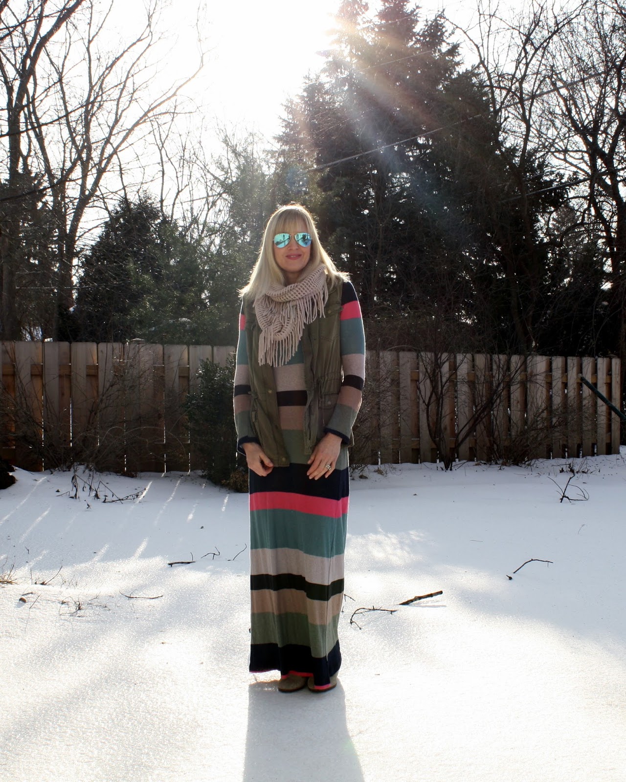 Cutest Striped Maxi Dress