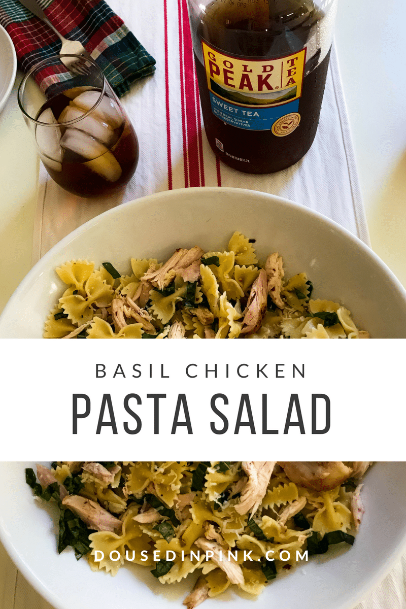 Easy Chicken Pasta Salad Recipe with Basil