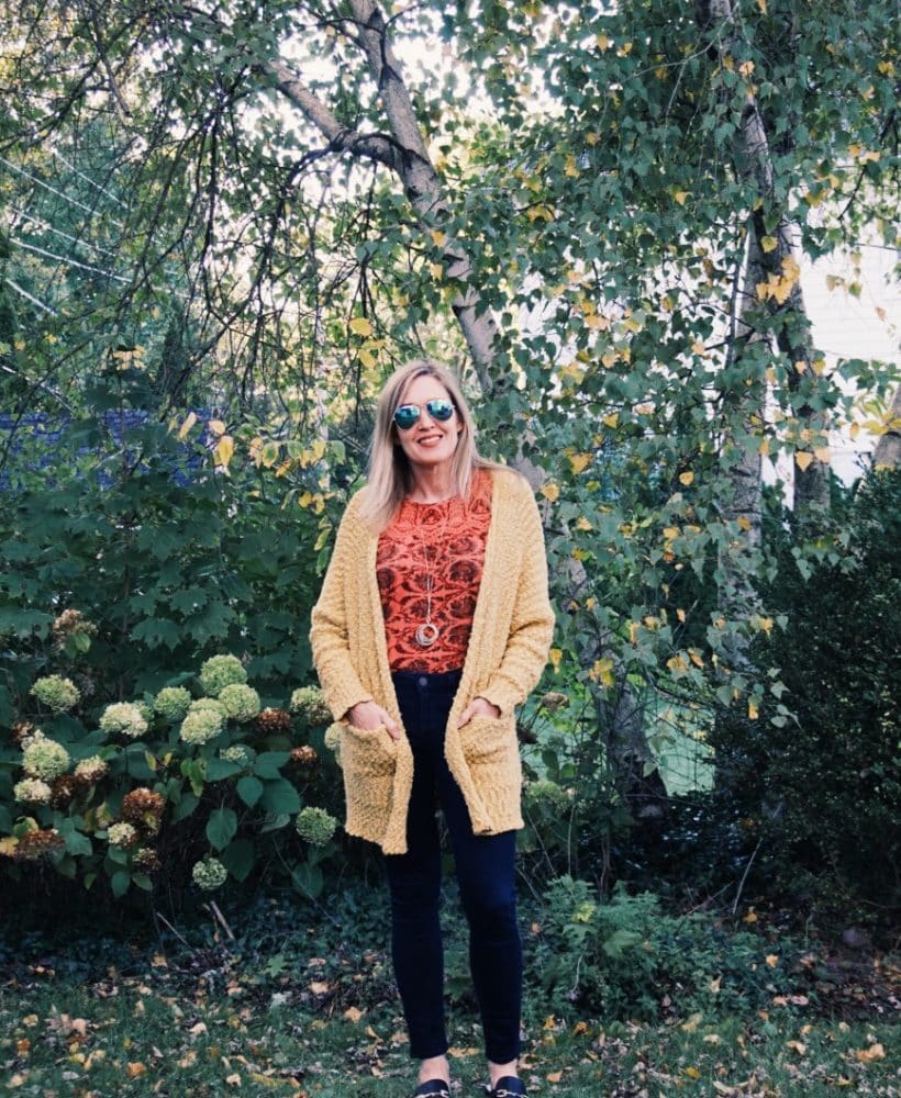 Perfect Mustard Cardigan | Fall Outfit Idea