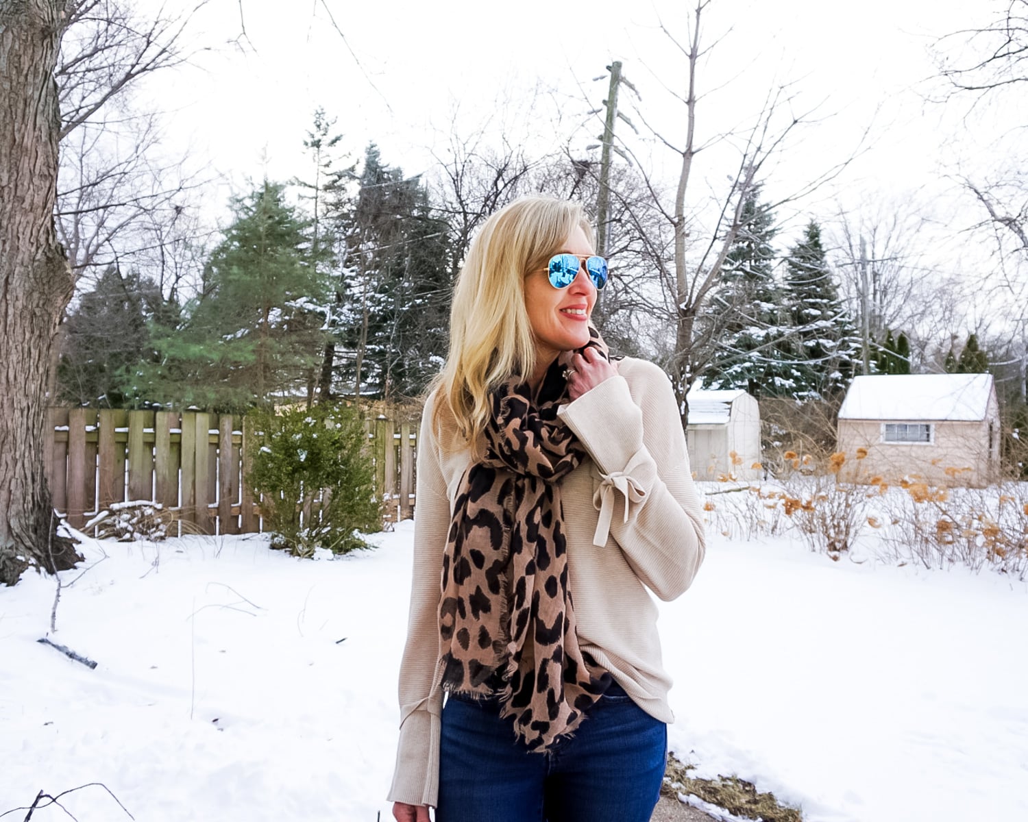 Outfit Inspo: Black, Tan & Leopard