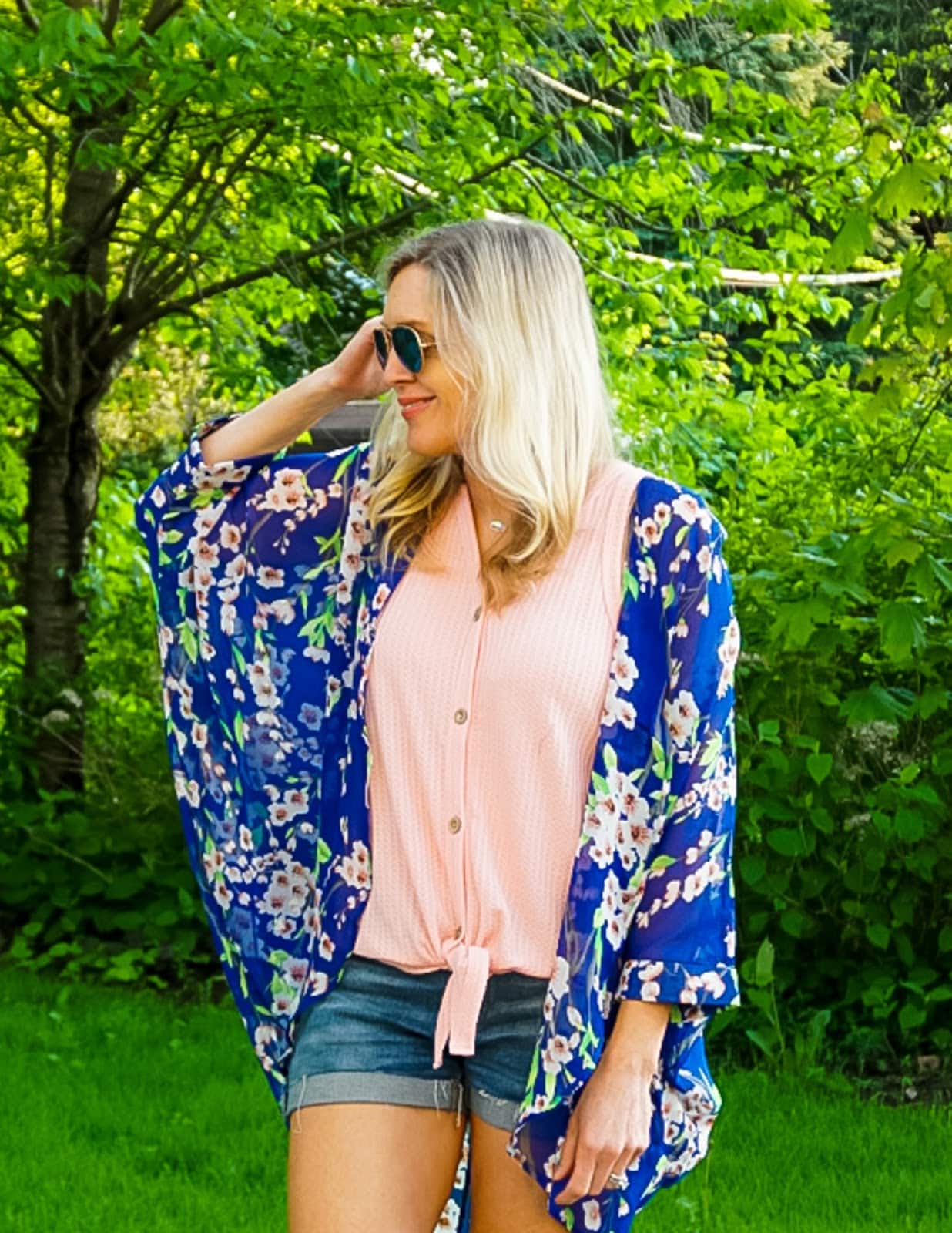 How to Style a Kimono with Shorts