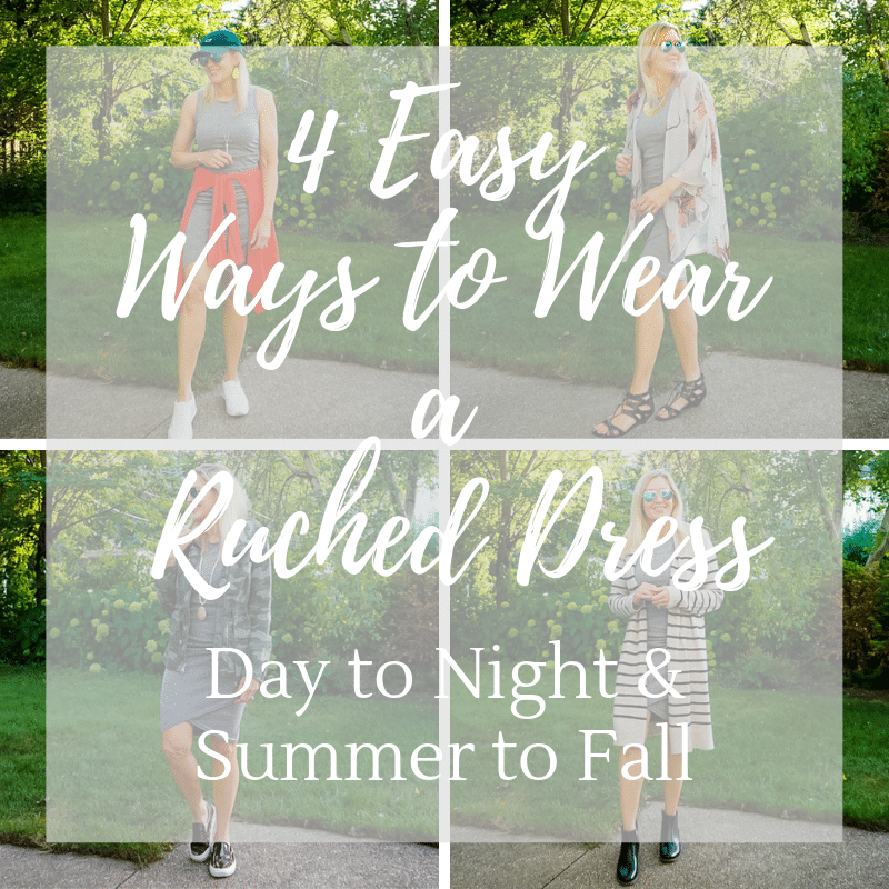 4 Ways to Wear a Ruched Dress | Summer to Fall