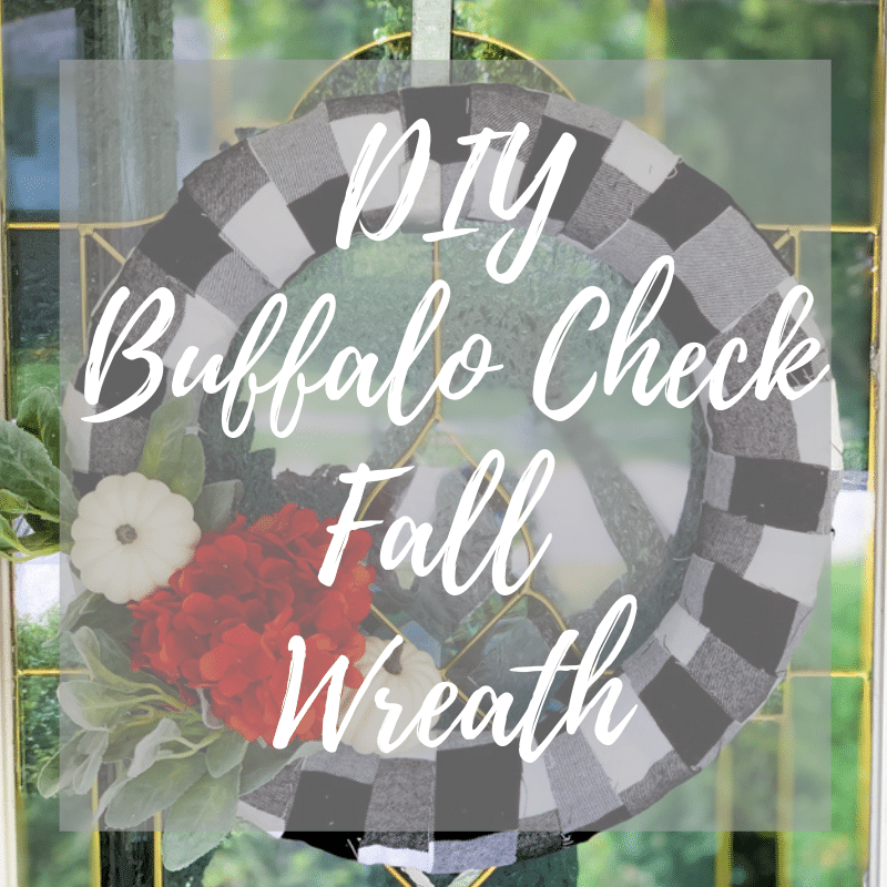 DIY Buffalo Check Fall Wreath