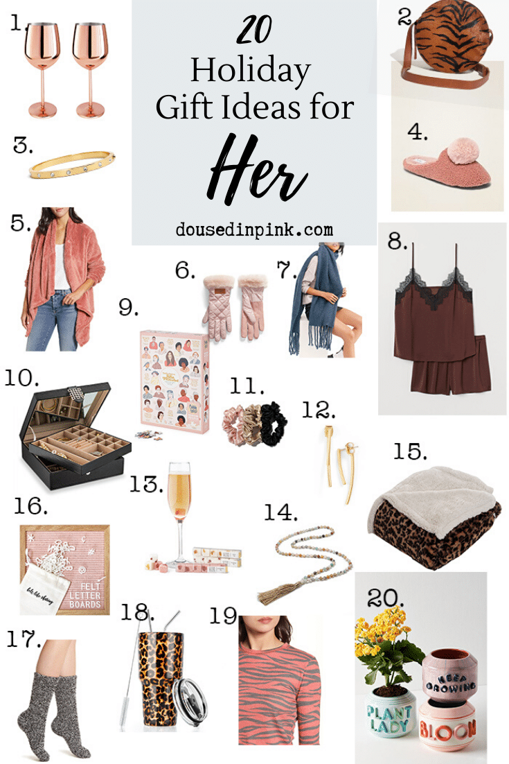 Holiday Gift Ideas for Her  20 Unique Finds - Doused in Pink
