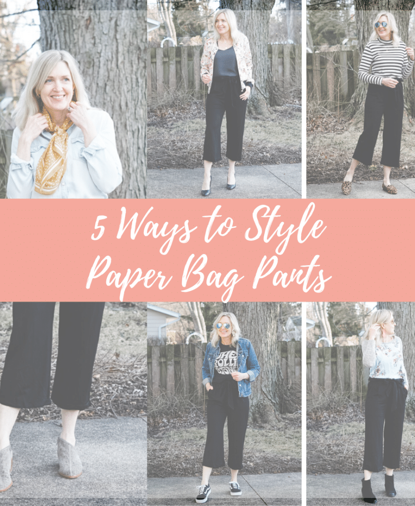 5 Ways to Wear Paper Bag Waist Pants