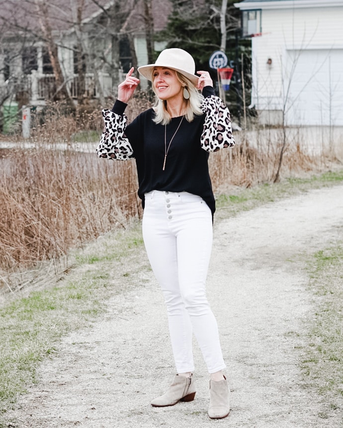 Leopard Sleeve Top + TFF Linkup