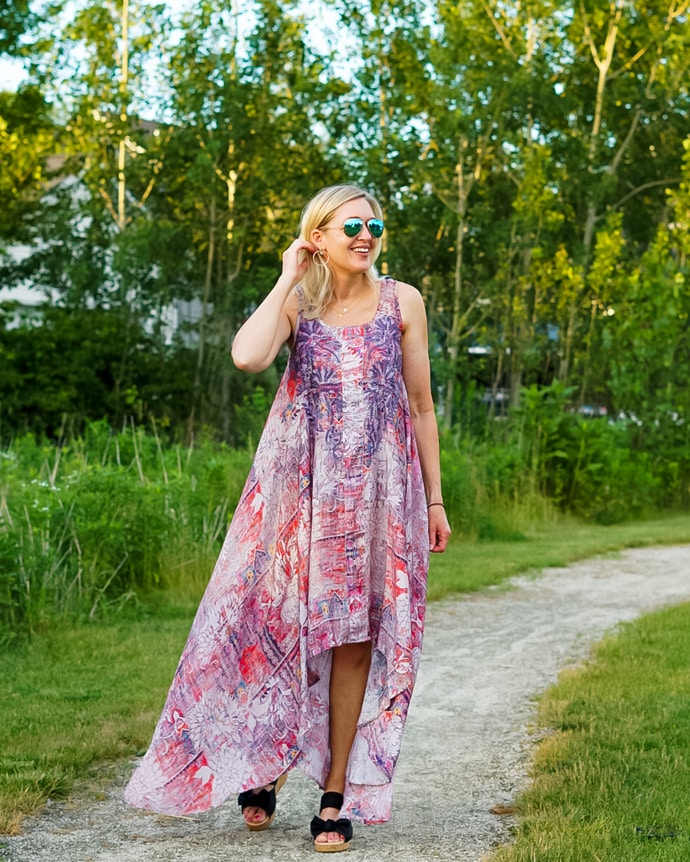 A Light and Flowy Maxi Dress for Summer