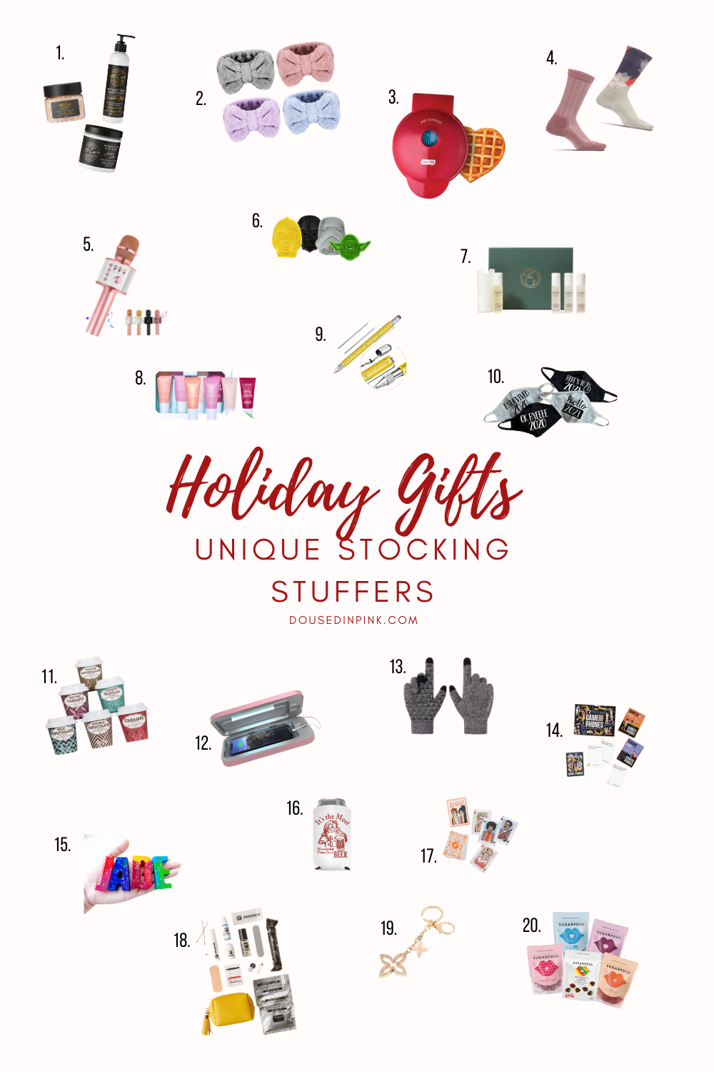 Unique Stocking Stuffer Ideas - Doused in Pink