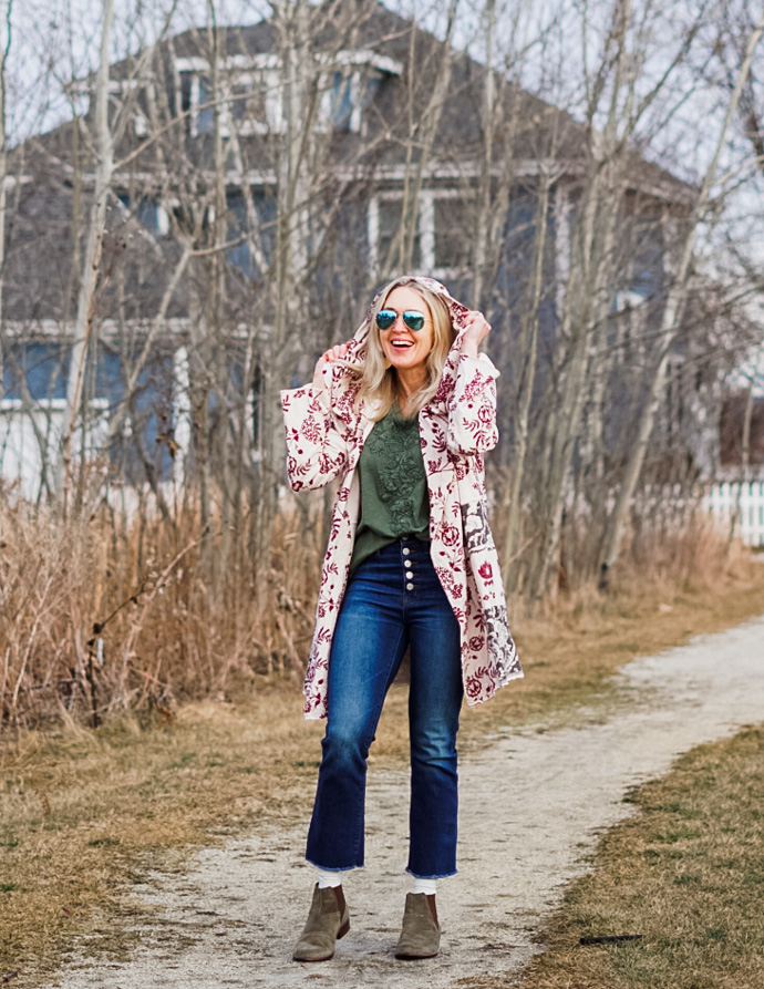 Cozy Boho Outfit - Doused in Pink