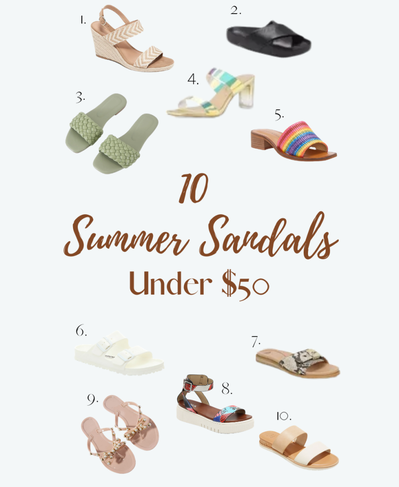 10 Summer Sandals Under $50