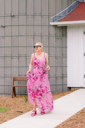 pink summer wedding guest dress