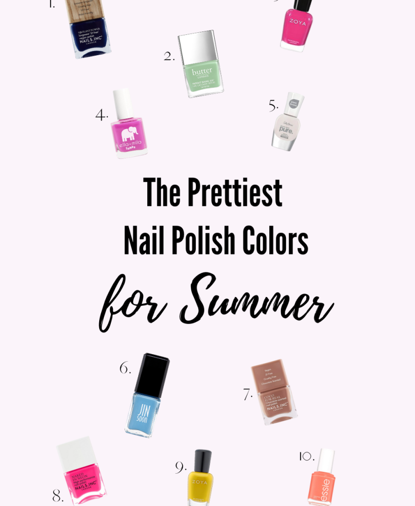 The Prettiest Nail Polish Colors for Summer