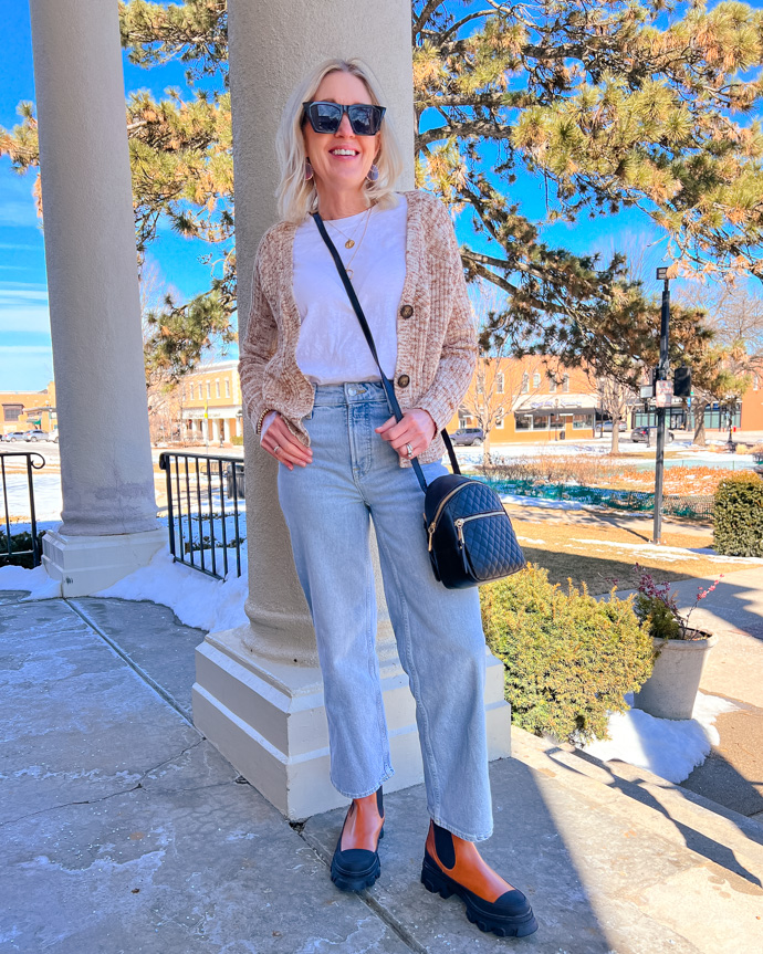 Winter to Spring Transition Outfit Under $100 - Doused in Pink