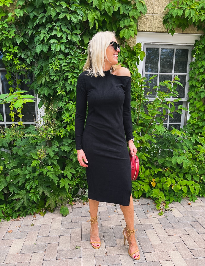 Black Cutout Dress, How to Style for a Night Out - Doused in Pink