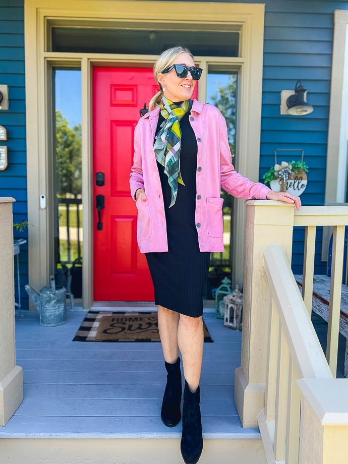 A FEMININE FAUX LEATHER SHACKET AND GIRLFRIEND JEANS - 50 IS NOT OLD - A  Fashion And Beauty Blog For Women Over 50