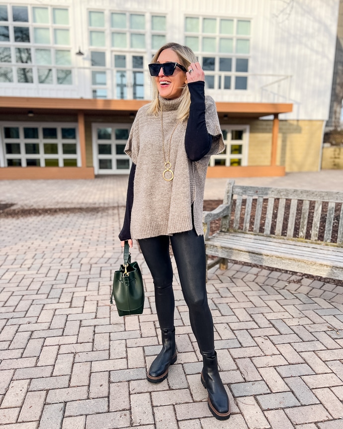 October Top 10  Leggins outfit, Suede leggings, Winter pants outfit