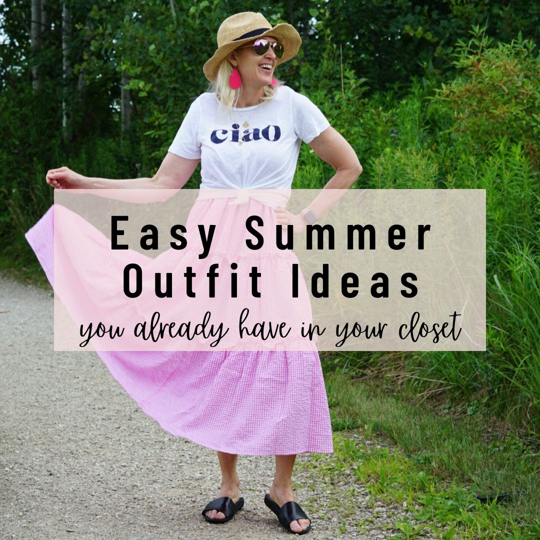 Casual Summer Outfit  Easy Summer Style - Running in Heels