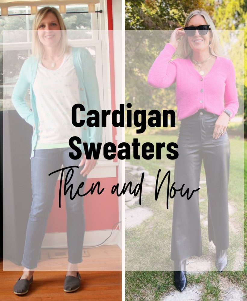 Cropped Cardigan Outfits: Then and Now