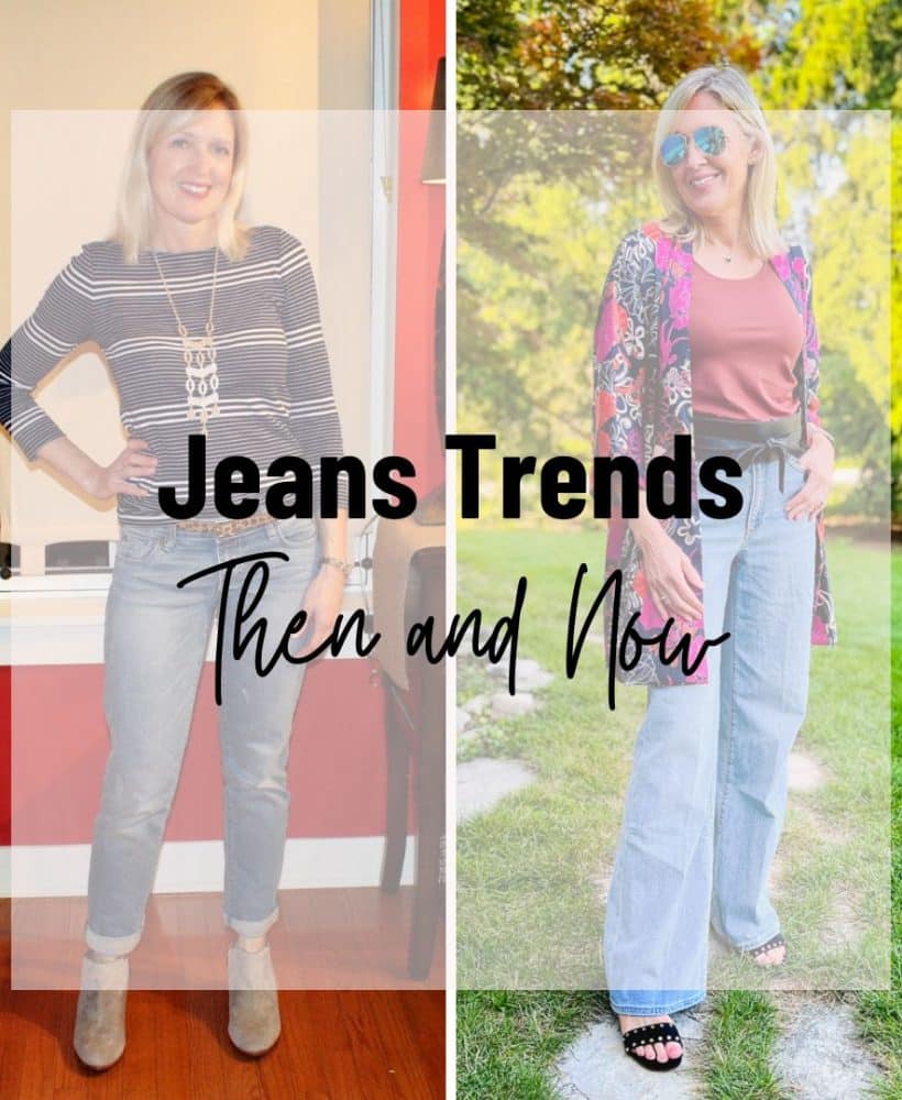 Fall Jeans Trends: Then and Now