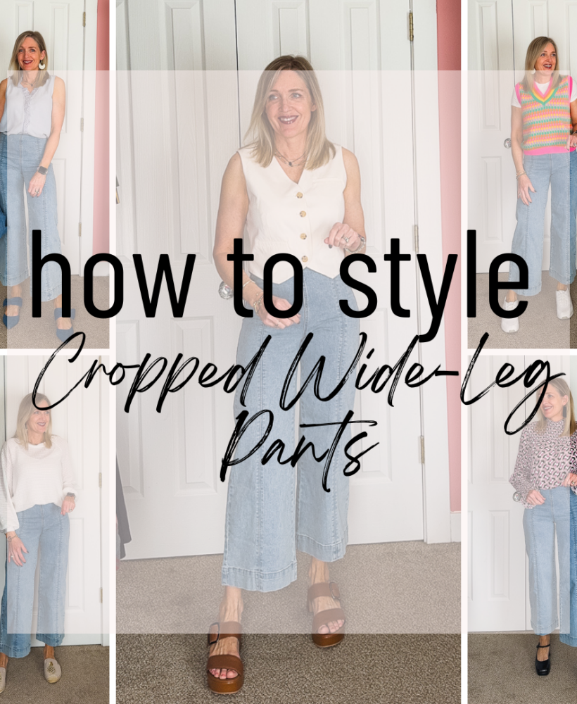 How to Style Cropped Wide Leg Jeans